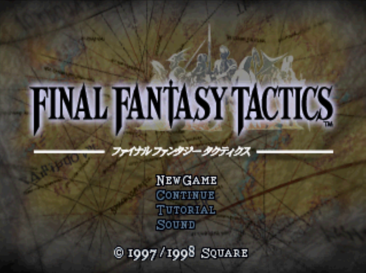 Final Fantasy Tactics Title Screen